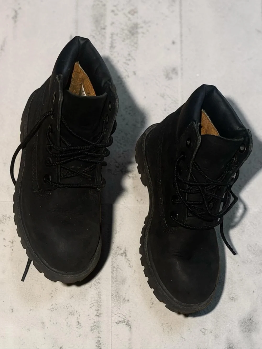 Timberland Kids Black Lace-Up Ankle Boots